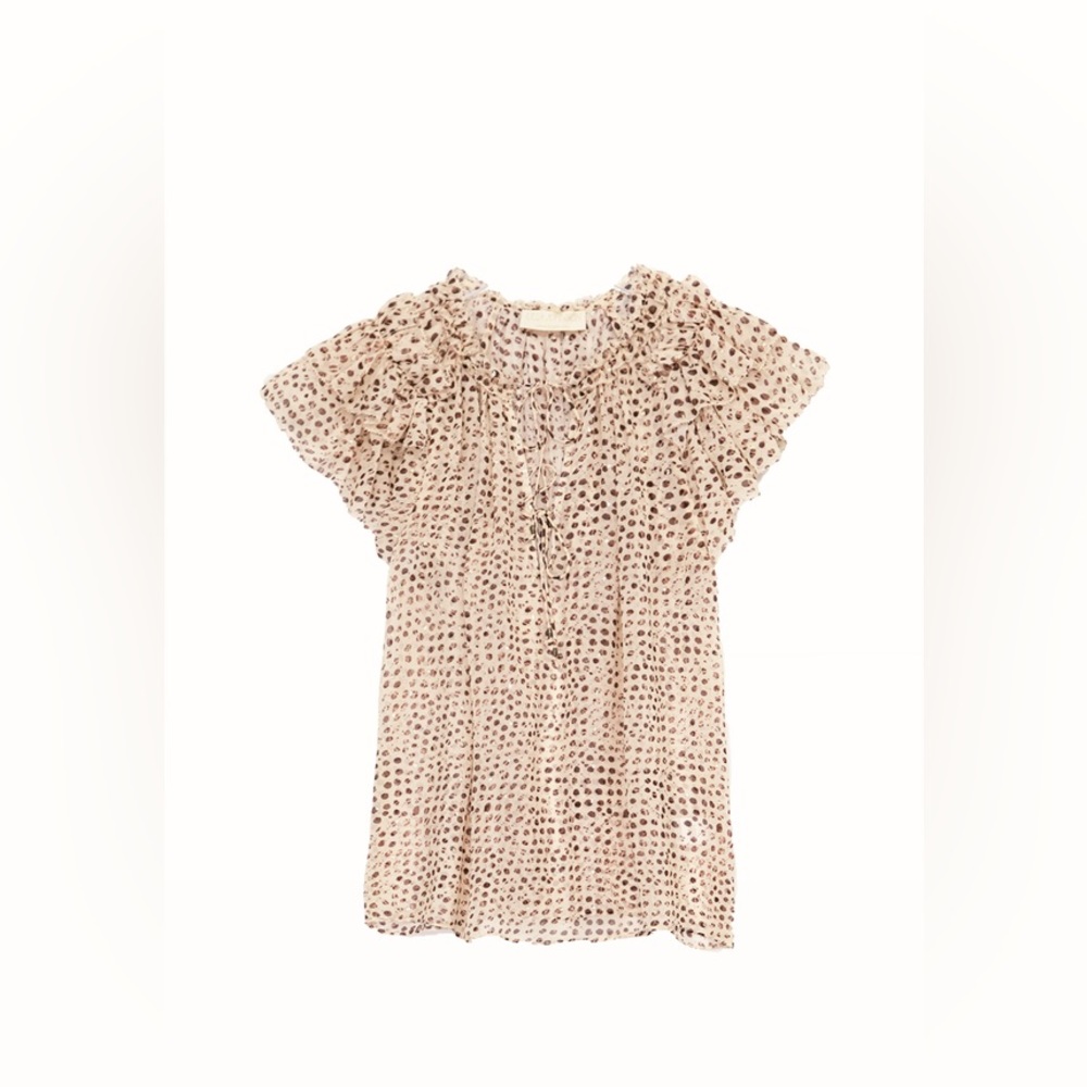 Ulla Johnson Leopard Ikat Dot top